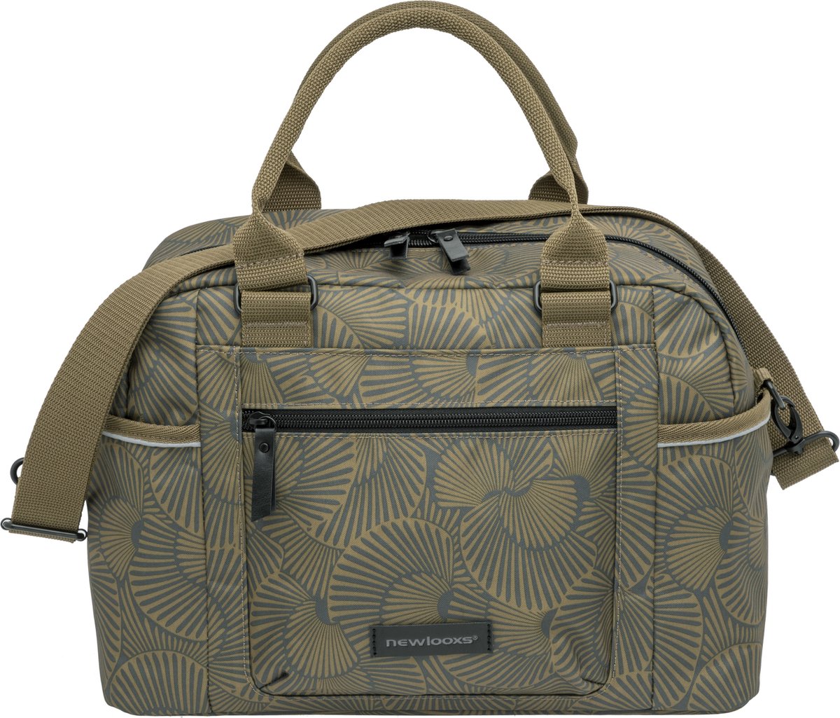 New Looxs Bagagedragertas Bari 13 Liter Polyester/zwart - Bruin