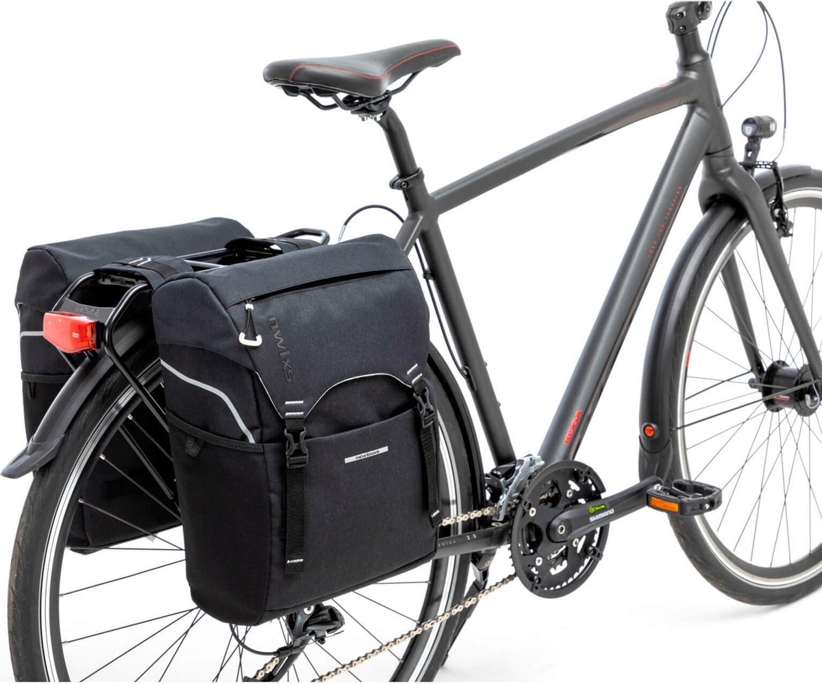 New Looxs Fietstas Dubbel Sports 32 Liter Polyester - Zwart