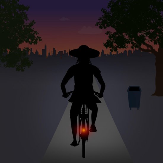 Spanninga Achterlicht Nr.9 Led Chroom