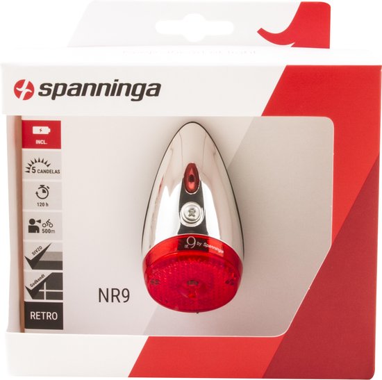 Spanninga Achterlicht Nr.9 Led Chroom