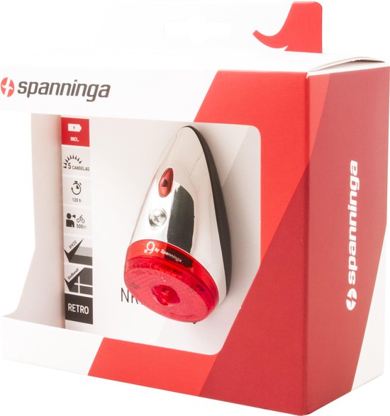 Spanninga Achterlicht Nr.9 Led Chroom