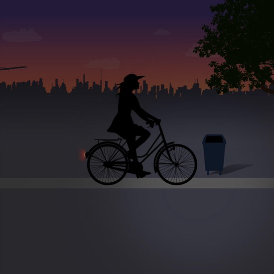 Spanninga Achterlicht Nr.9 Led Chroom