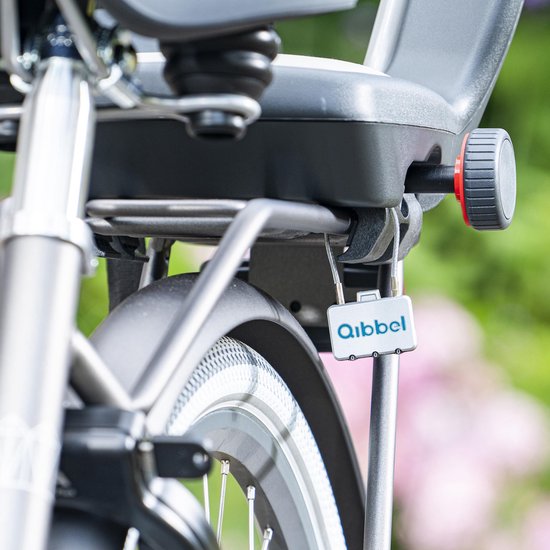 Qibbel Fietszitje Achter 6+ Junior - Zwart