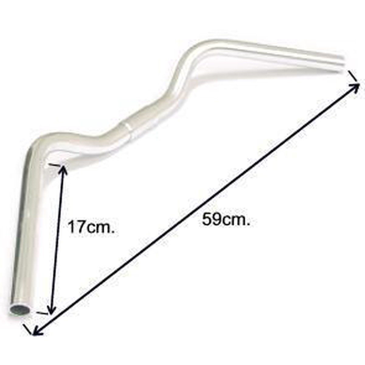 Ergotec Stuur Stadsfiets 22,2/ 590/ 25,4mm Zilver - Silver