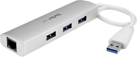 Startech 3-Poorts USB 3.0 Hub + Gigabit Ethernet Poort