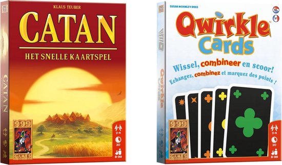 999Games Spellenbundel - Kaartspel - 2 Stuks - Catan: Het Snelle Kaartspel & Qwirkle