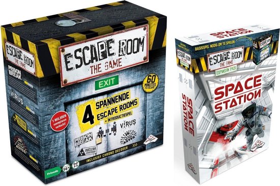 Identity Games Spellenbundel - Escape Room - 2 Stuks - The Game Basisspel & Uitbreiding Space Station