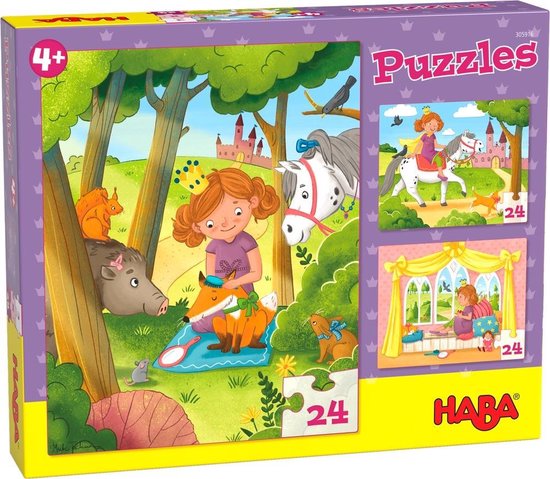 HABA Legpuzzel Prinses Valerie Junior 20 X 25 Cm Karton 3-delig