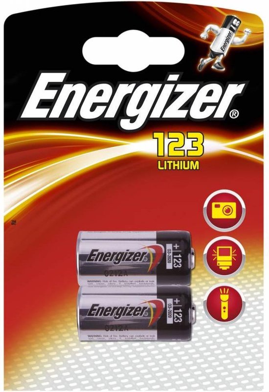 Energizer Staafbatterij E2 Photo 123 Lithium 3v 2 Stuks