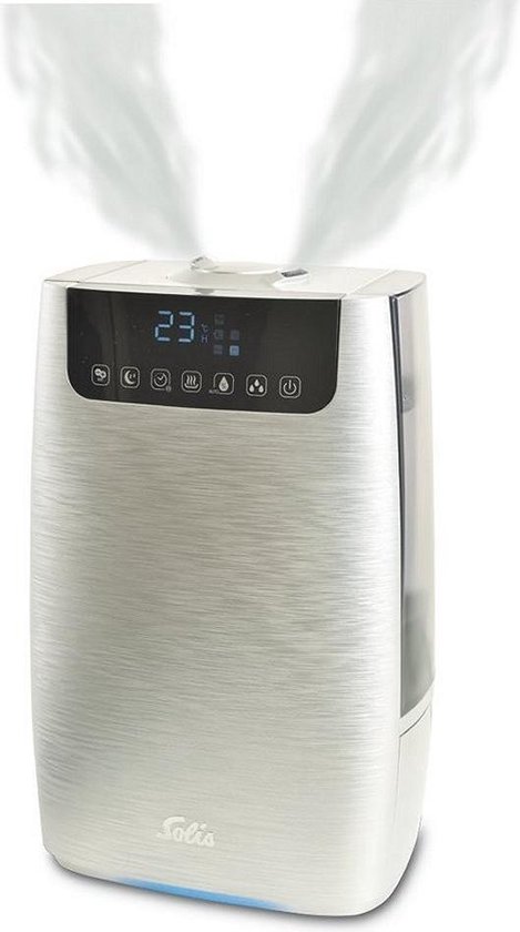 Solis Ultrasonic Pure 7217 - Luchtbevochtiger - Met Luchtreiniging - Silver