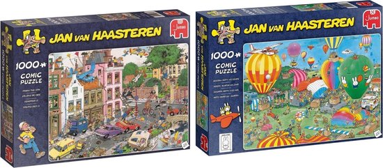 Jumbo Jan Van Haasteren Puzzelbundel - 2 Stuks - Vrijdag De 13e 1000 Stukjes & Hoera! Nijntje 65 Jaar 1000 Stukjes