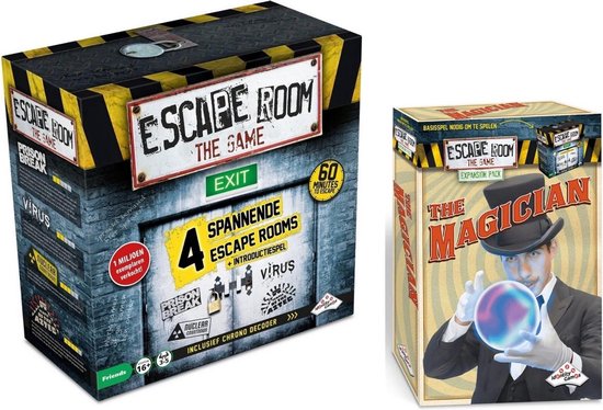 Identity Games Spellenbundel - Escape Room - 2 Stuks - The Game Basisspel & Uitbreiding The Magician