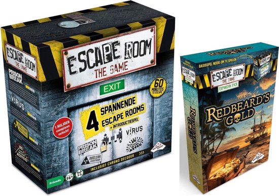 Identity Games Spellenbundel - Escape Room - 2 Stuks - The Game Basisspel & Uitbreiding Redbeard's Gold