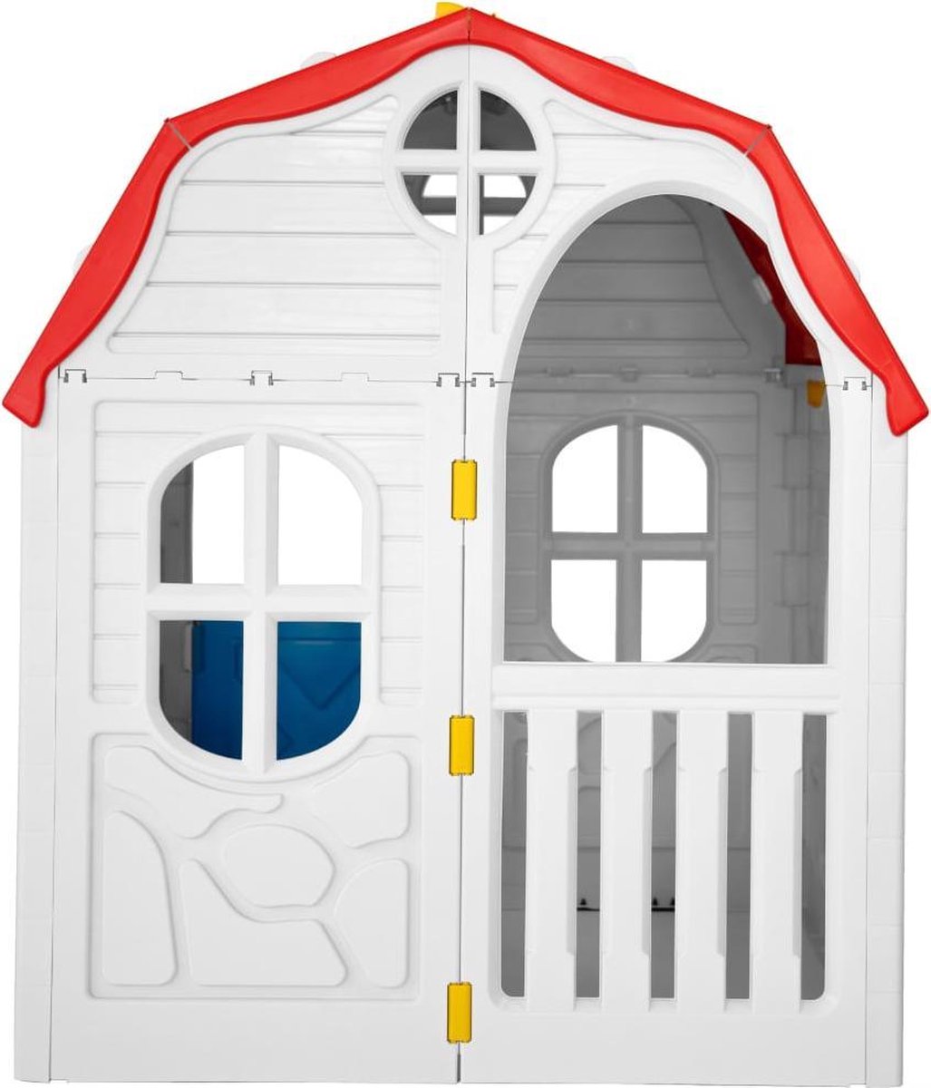 Vidaxl Speelhuis Inklapbaar Met Deuren En Ramen