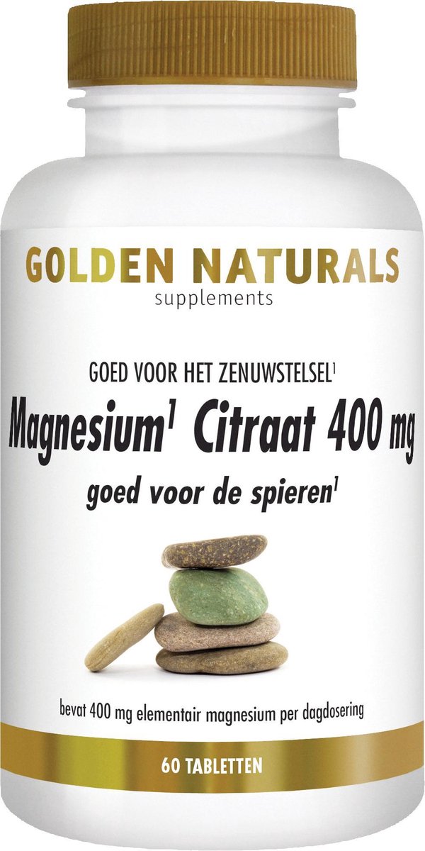 Golden Naturals Magnesium citraat 400mg