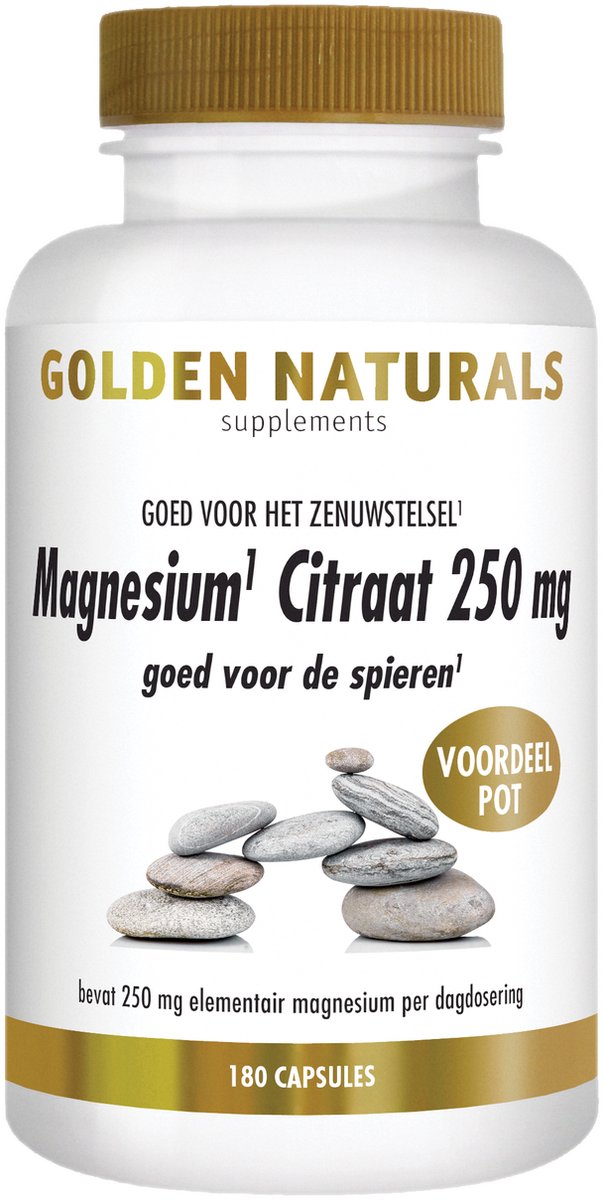 Golden Naturals Magnesium citraat 250mg