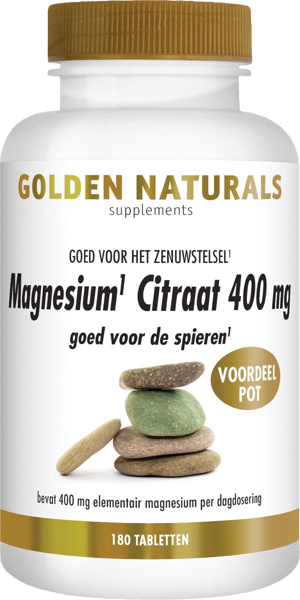 Golden Naturals Magnesium citraat 400mg