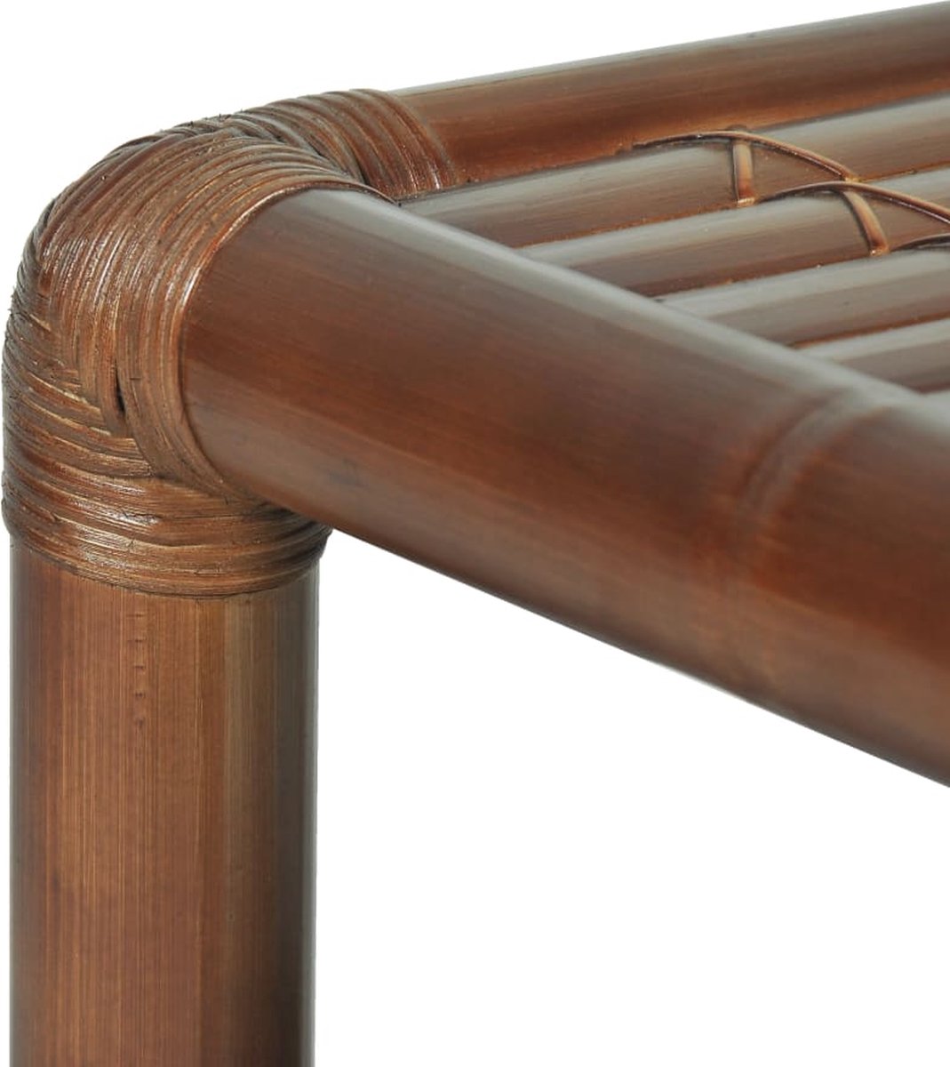 Vidaxl Nachtkastje 40x40x40 Cm Bamboe Donker - Bruin