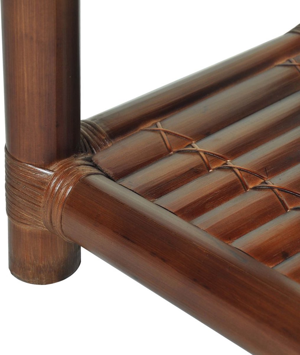 Vidaxl Nachtkastje 40x40x40 Cm Bamboe Donker - Bruin