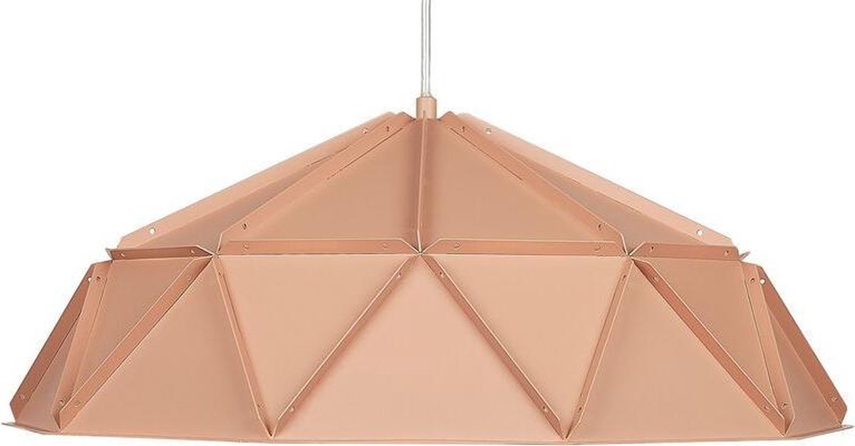 Beliani Senia Hanglamp Metaal 45 X 45 Cm - Roze