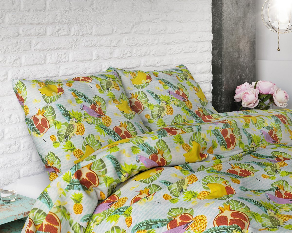Sleeptime Dbo St Fruit Trend Green 200x220 - Groen