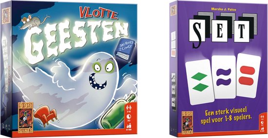 999Games Spellenbundel - Kaartspel - 2 Stuks - Vlotte Geesten & Set!
