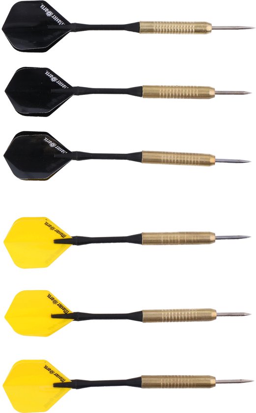 MaxiMondo Master Darts Dartbord - Met 6 Pijltjes, Kartonnen Scorebord En Marker - 41cm