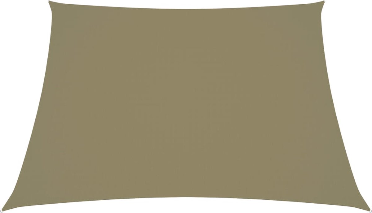Vidaxl Zonnezeil Trapezium 2/4x3 M Oxford Stof - Beige