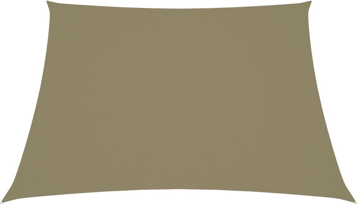 Vidaxl Zonnezeil Trapezium 2/4x3 M Oxford Stof - Beige