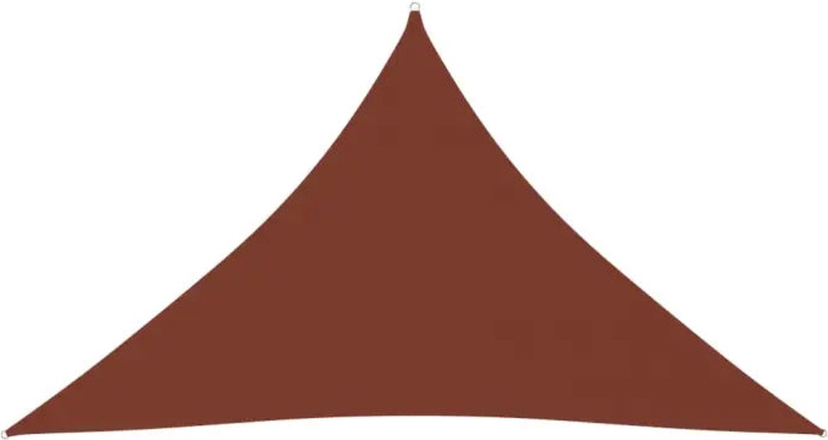 Vidaxl Zonnescherm Driehoekig 5x5x6 M Oxford Stof Terracottakleurig - Bruin