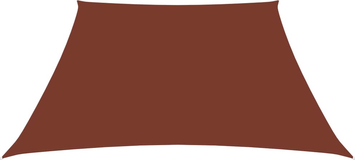 Vidaxl Zonnezeil Trapezium 2/4x3 M Oxford Stof Terracottakleurig - Bruin