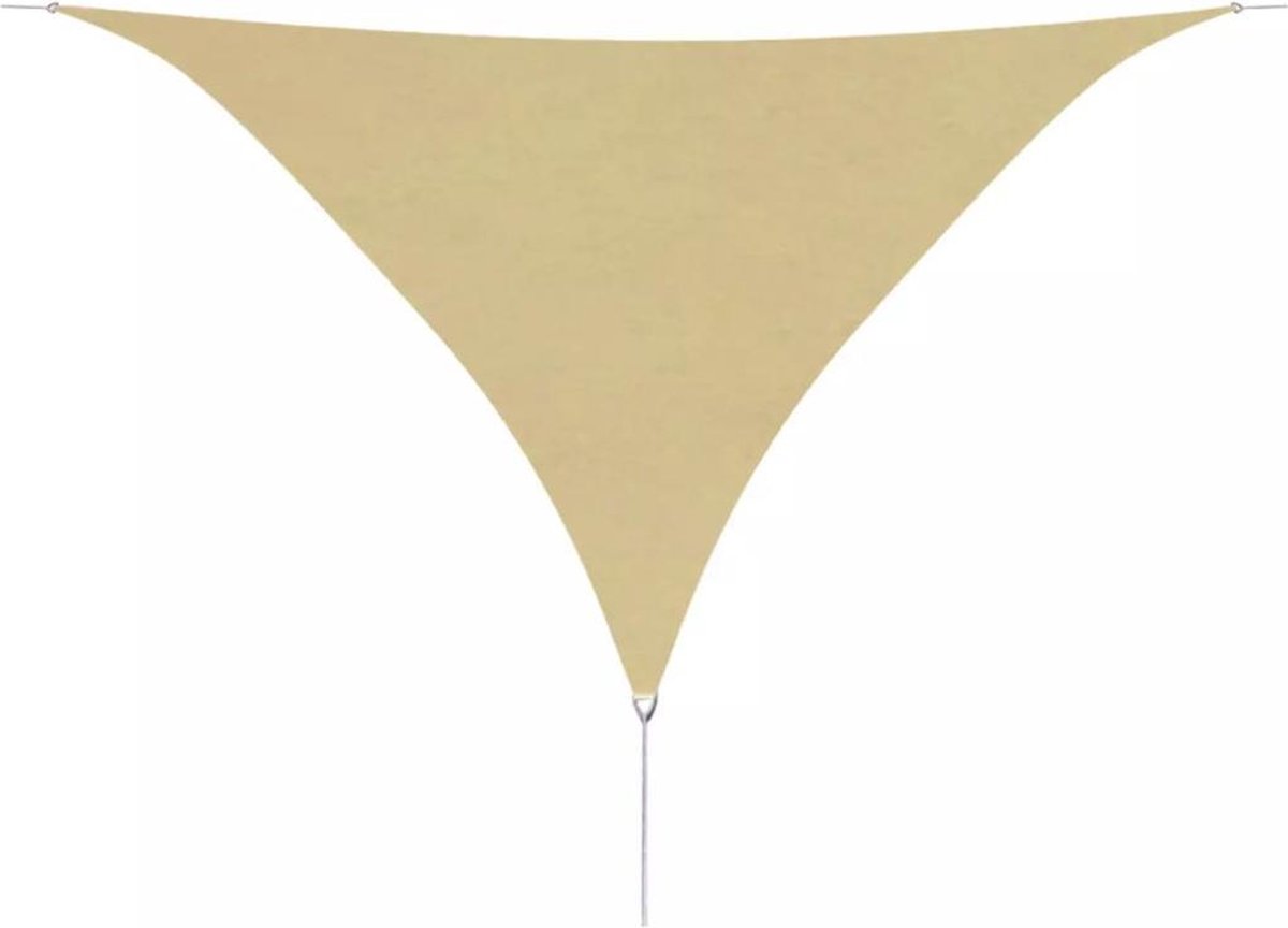 Vidaxl Zonnescherm Driehoekig 3,6x3,6x3,6 M Oxford Stof - Beige