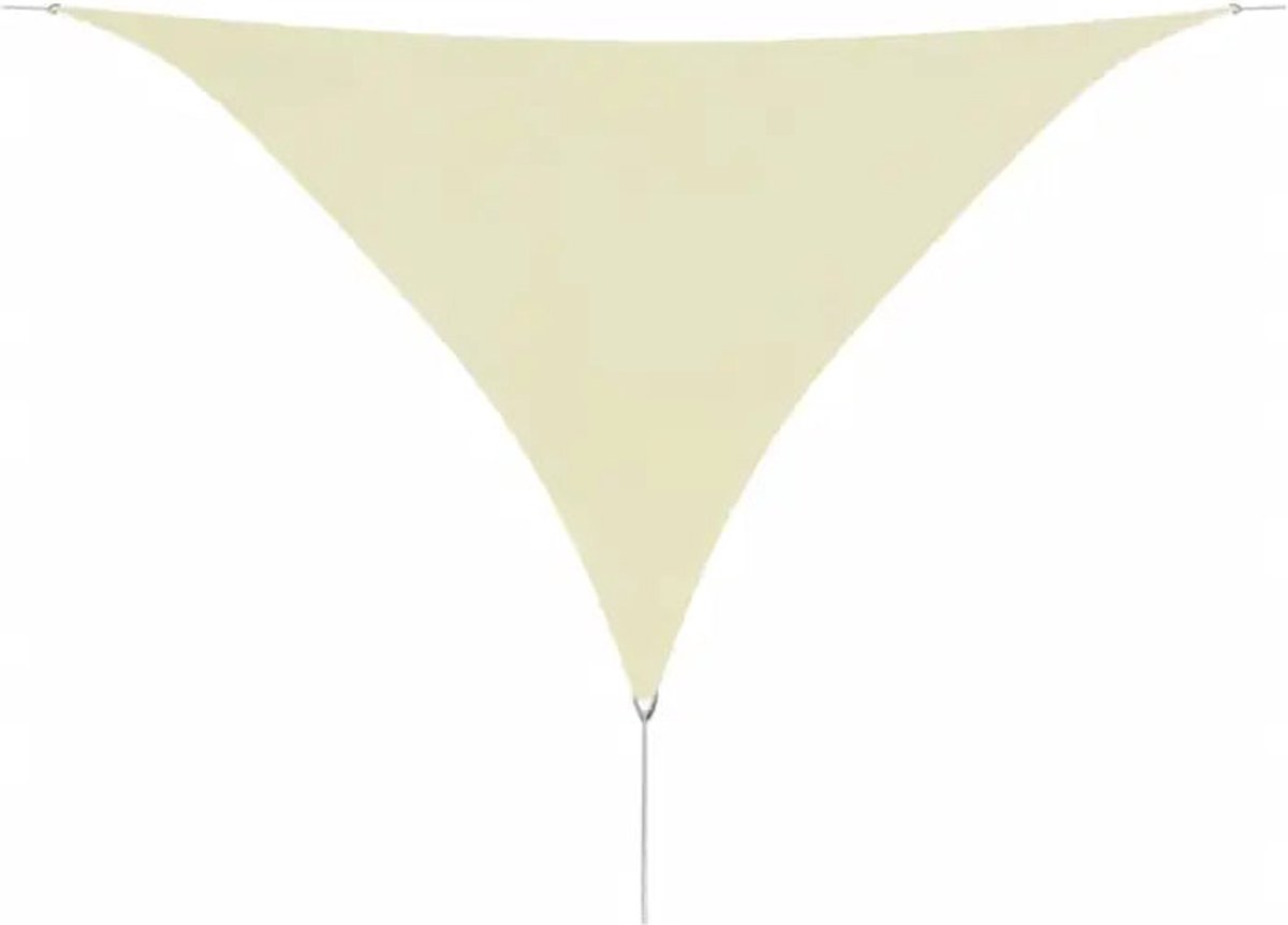 Vidaxl Zonnescherm Driehoekig 3,6x3,6x3,6 M Oxford Stof Crèmewit