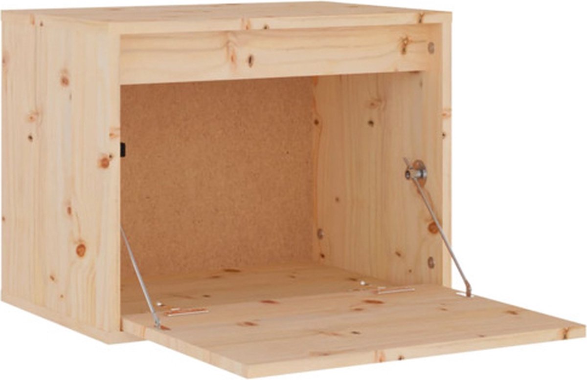 Vidaxl Wandkast 45x30x35 Cm Massief Grenenhout - Bruin