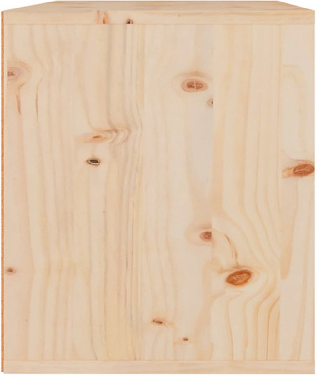 Vidaxl Wandkast 45x30x35 Cm Massief Grenenhout - Bruin