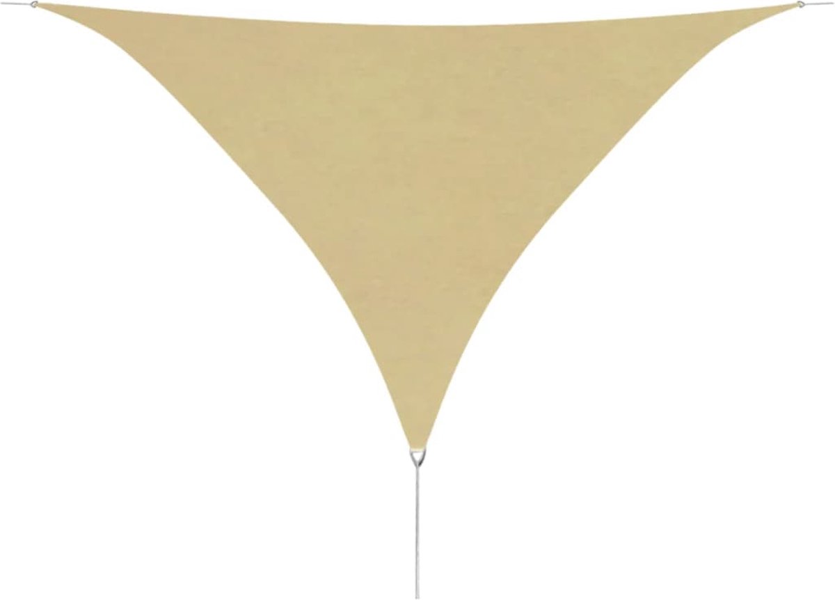 Vidaxl Zonnescherm Driehoekig 5x5x5 M Oxford Stof - Beige