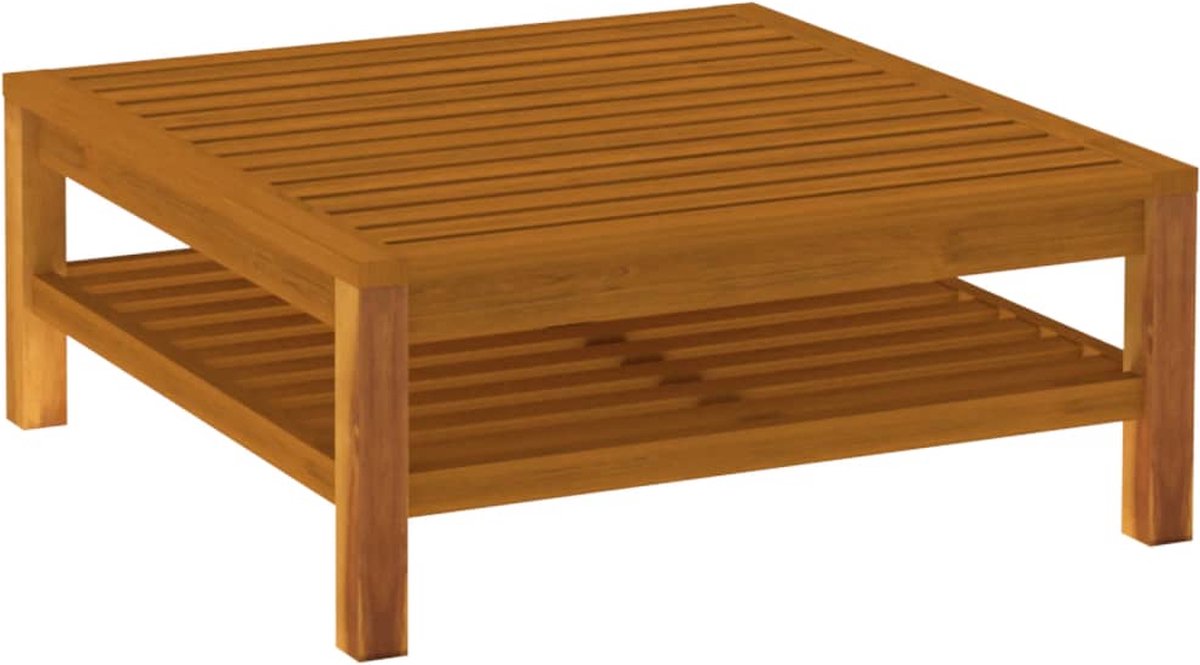 Vidaxl 12-delige Loungeset Met Crèmekleurige Kussens Massief Acaciahout