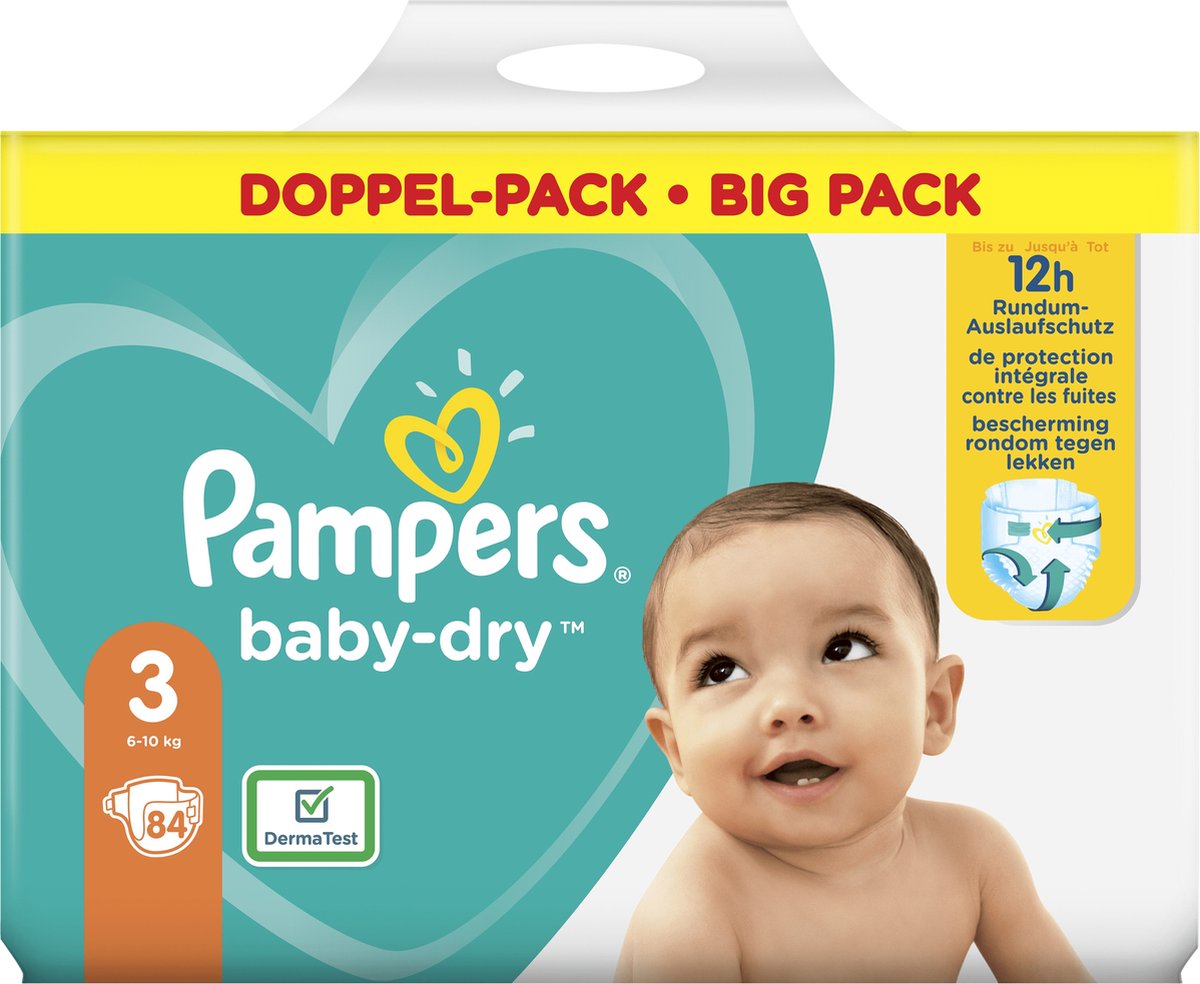 Pampers - Baby Dry - Maat 3 - Mega Pack - 84 Luiers