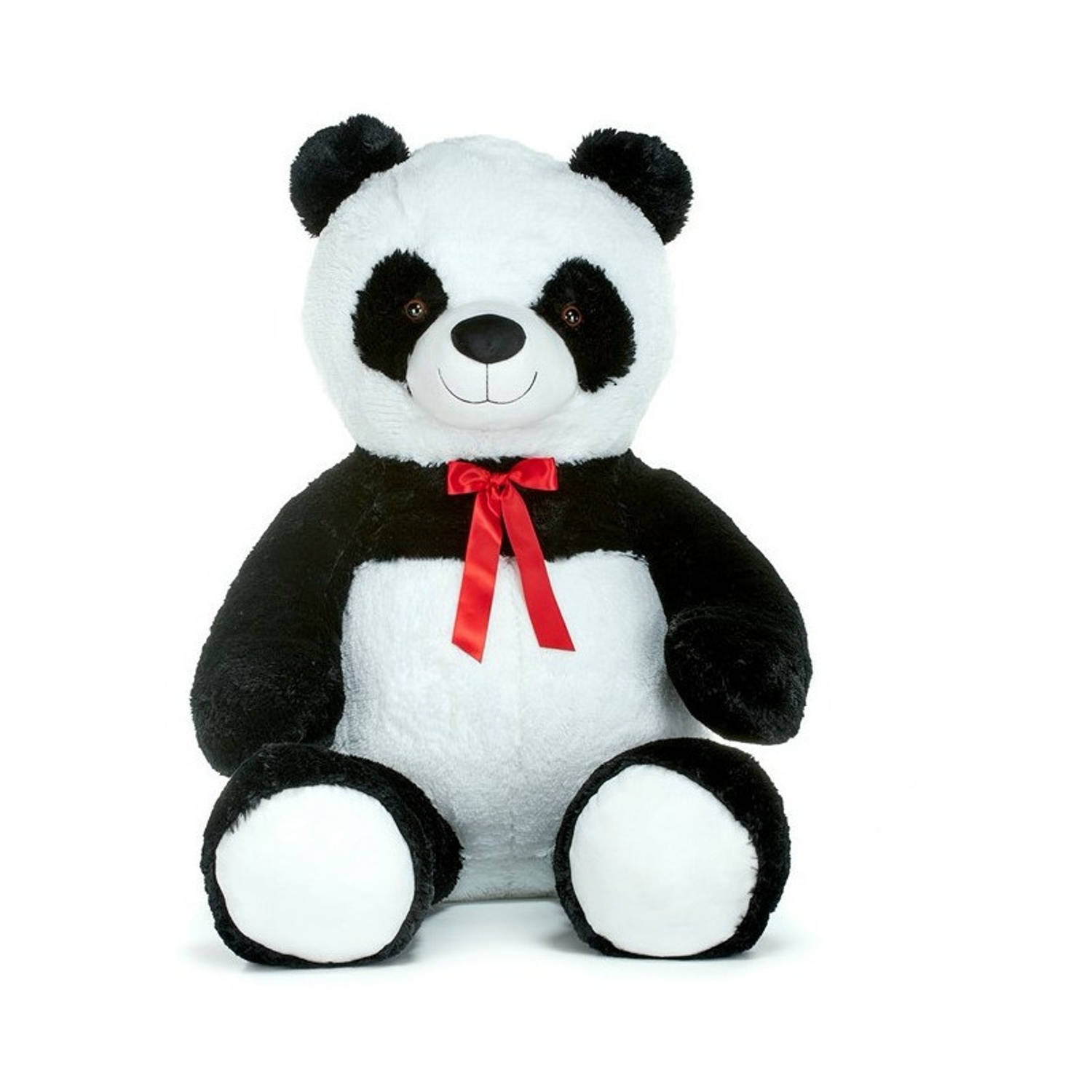 DINO Super Grote Pluche Knuffel Panda Beer Van 130 Cm - Knuffelberen