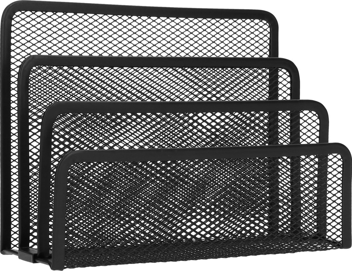 Quvio Bureau Organizer Mesh - Metaal - Zwart