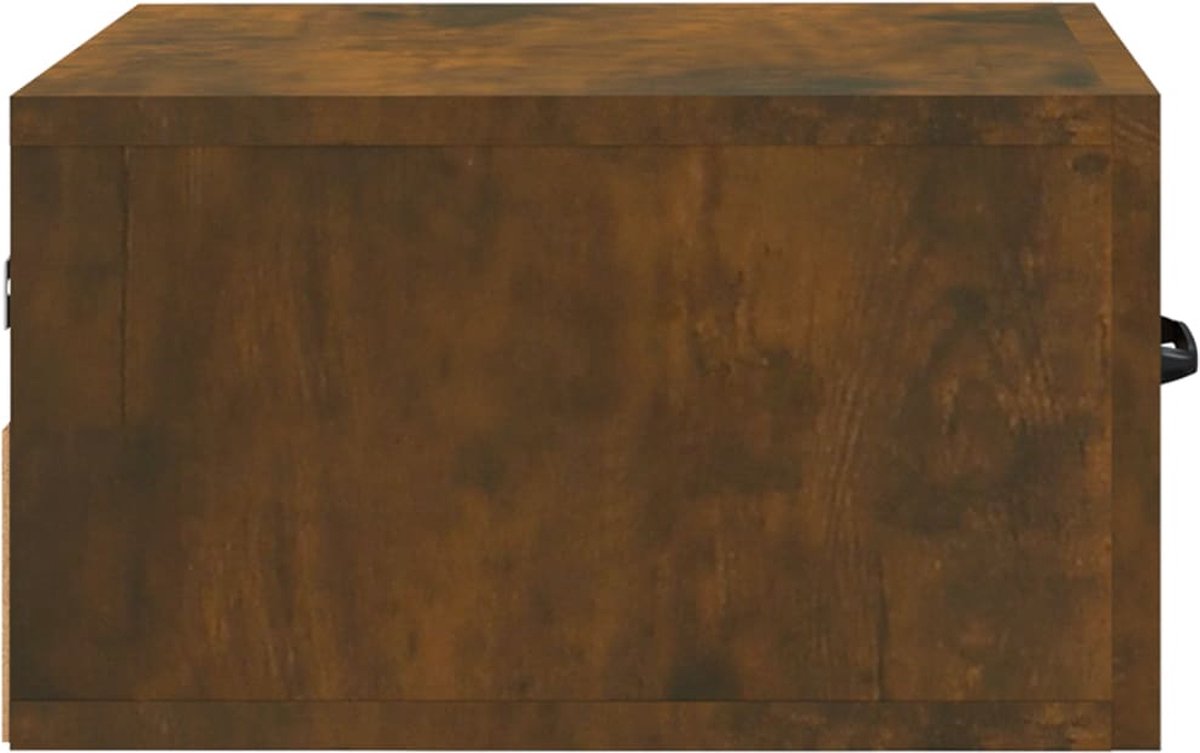 Vidaxl Nachtkastjes 2 St Wandgemonteerd 35x35x20 Cm Gerookt Eikenkleur - Bruin