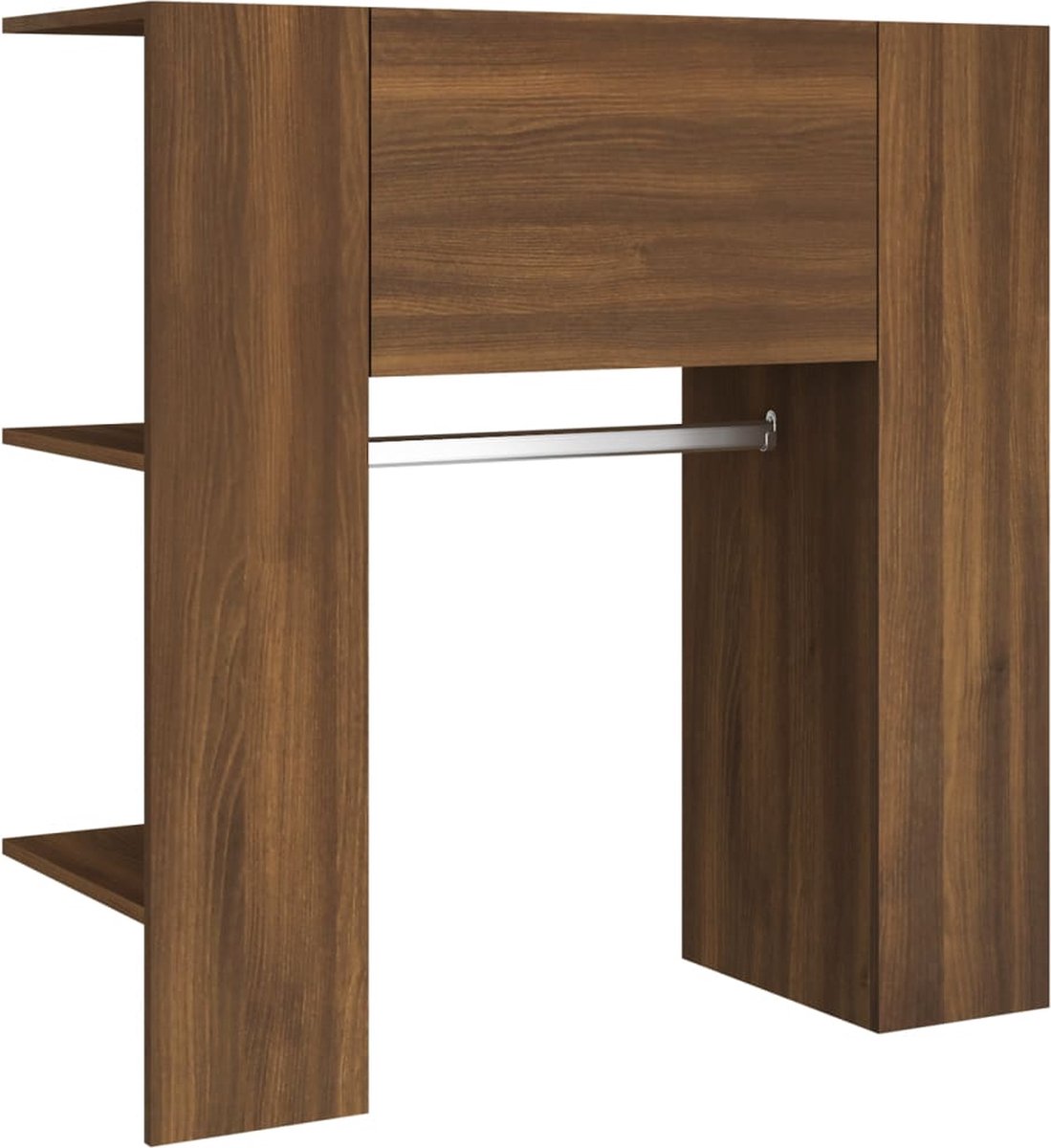 Vidaxl Gangkasten 2 St Bewerkt Houteikenkleurig - Bruin