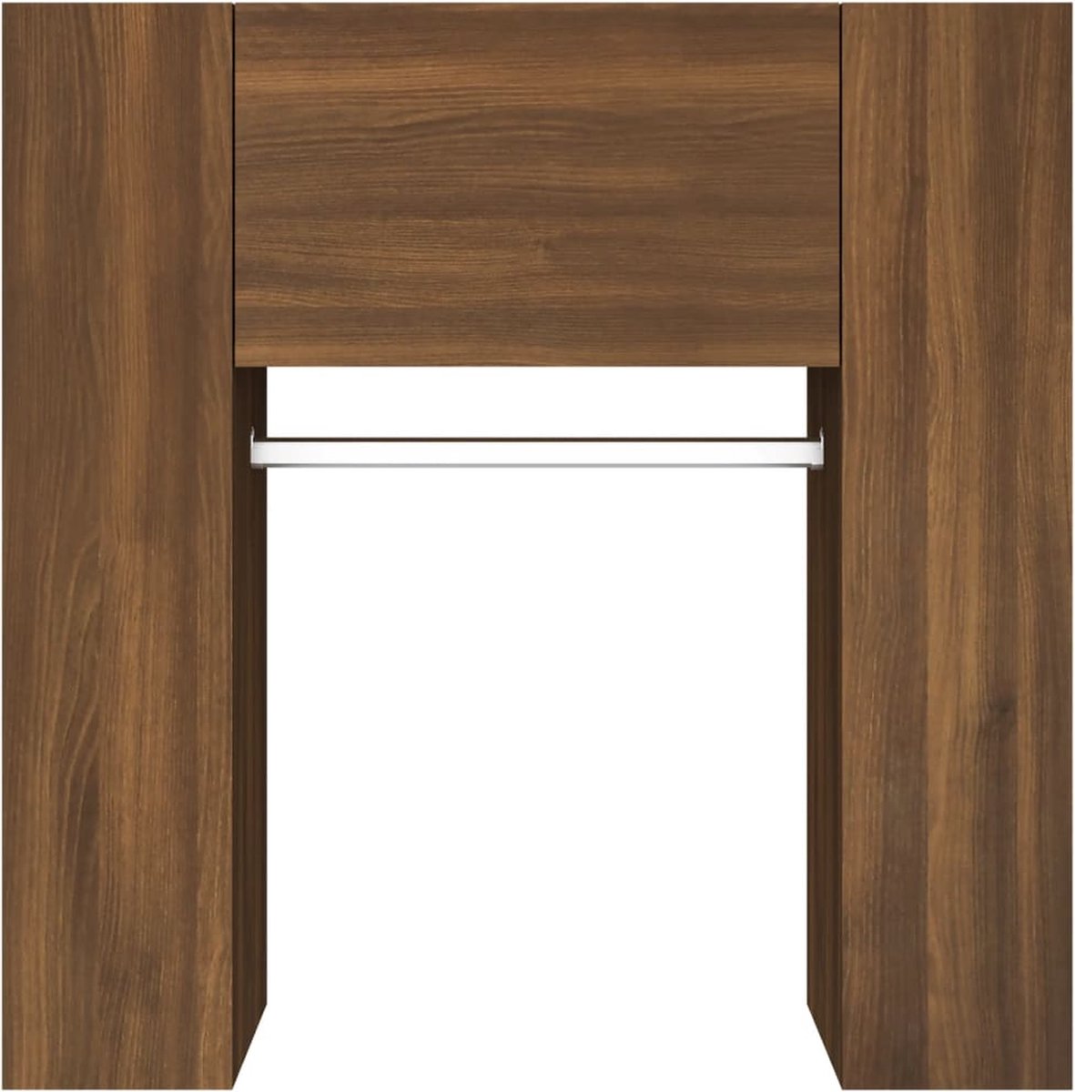 Vidaxl Gangkasten 2 St Bewerkt Houteikenkleurig - Bruin