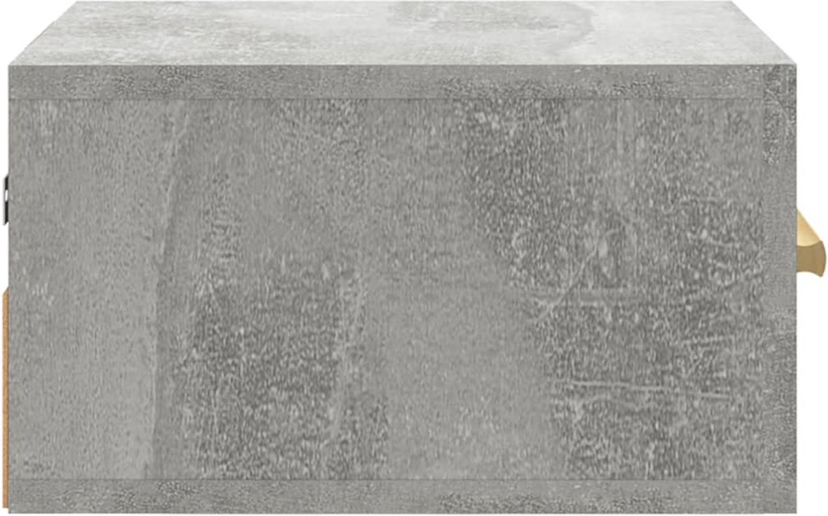 Vidaxl Nachtkastjes 2 St Wandgemonteerd 35x35x20 Cm Beton - Grijs