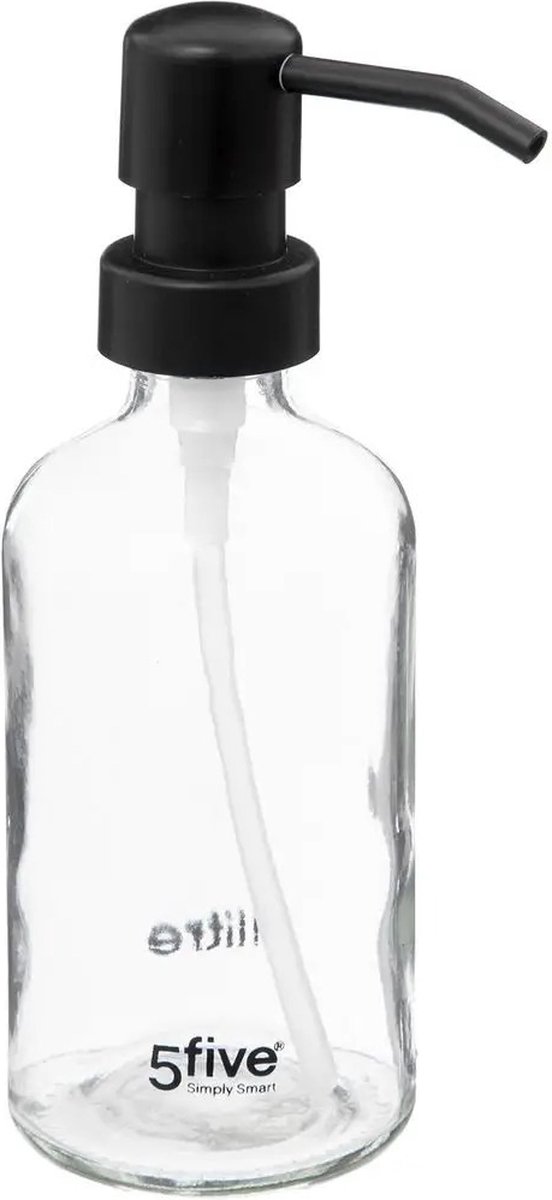 Zeeppompje/zeepdispenser Van Glas - Transparant - 250 Ml - Zeeppompjes