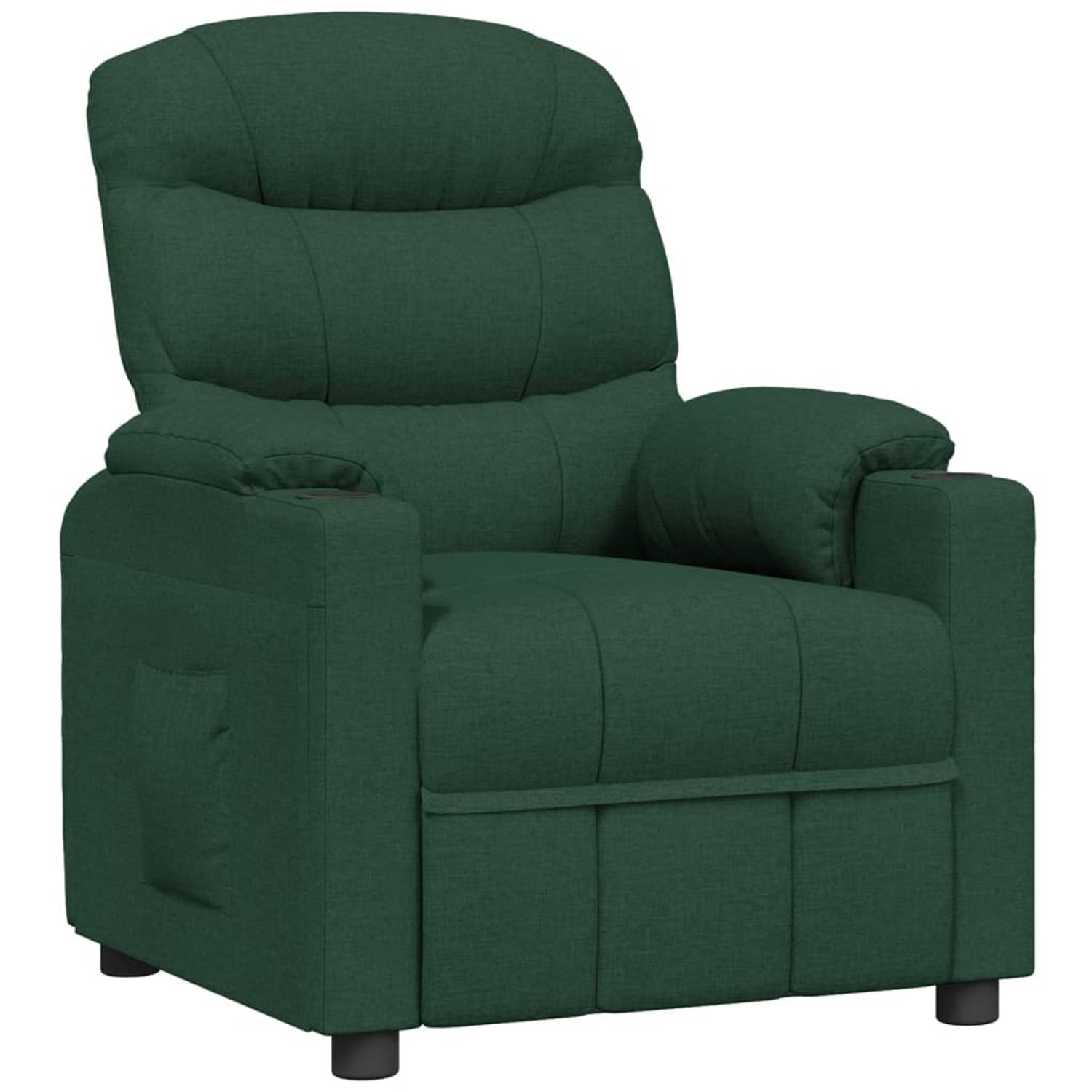 Vidaxl Fauteuil Verstelbaar Stof Donker - Groen
