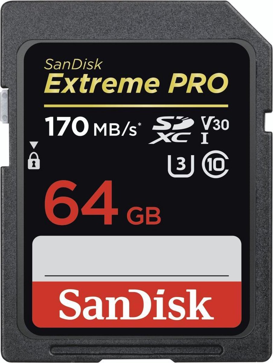 Sandisk SDXC Extreme Pro 64GB 170MB/s