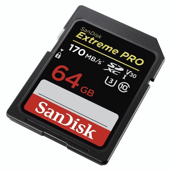 Sandisk SDXC Extreme Pro 64GB 170MB/s