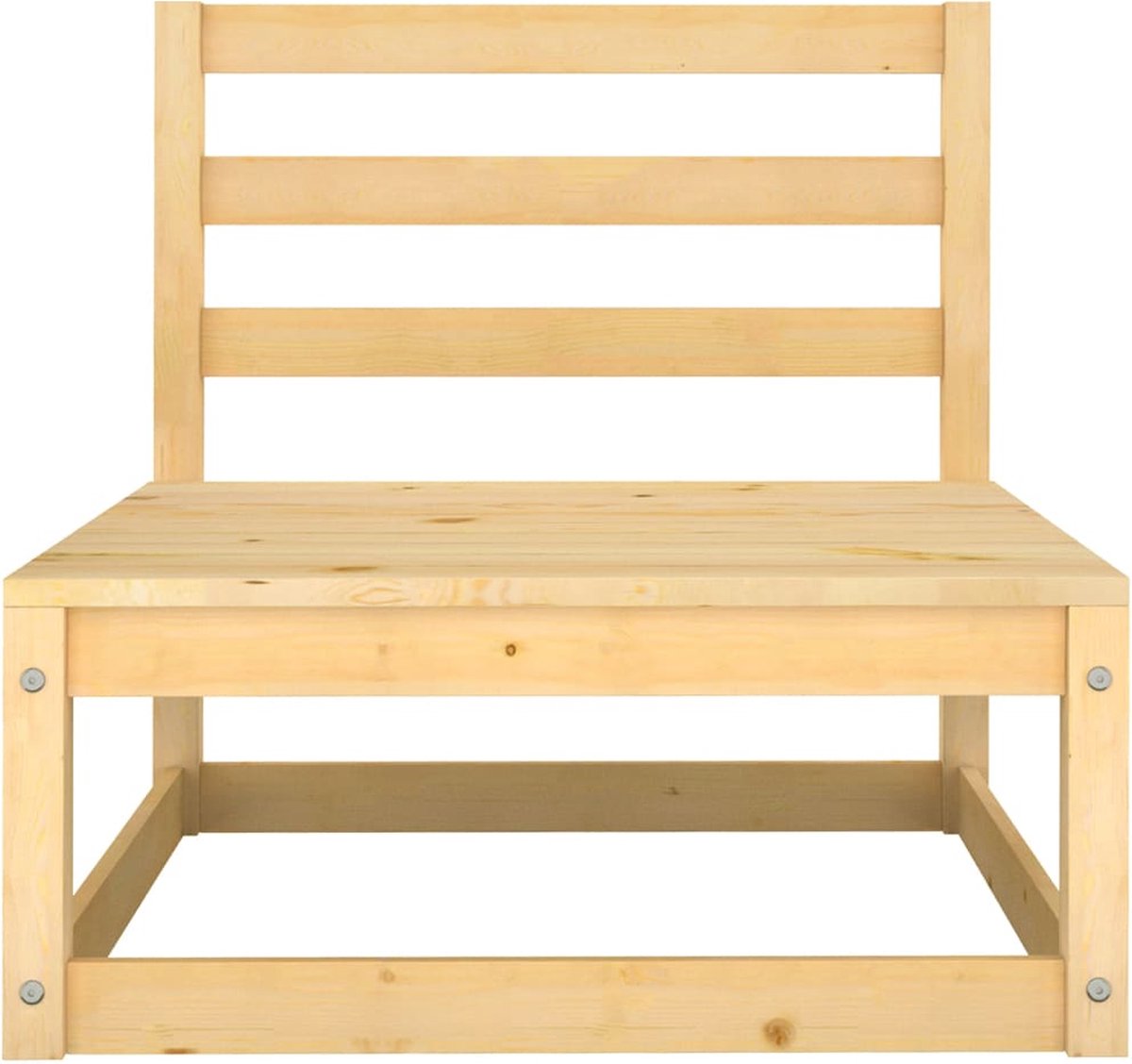 Vidaxl 2-delige Loungeset Met Kussens Massief Grenenhout - Grijs