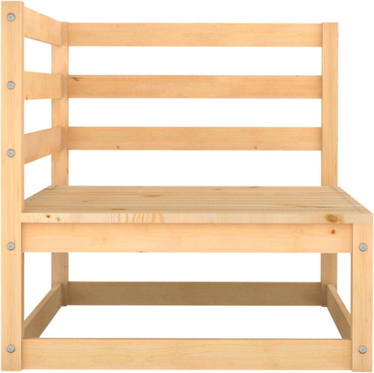 Vidaxl 2-delige Loungeset Met Kussens Massief Grenenhout - Grijs